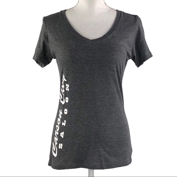 Next Level Apparel Tops - NEXT LEVEL APPAREL | Carson City Saloon Gray Tee